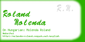 roland molenda business card